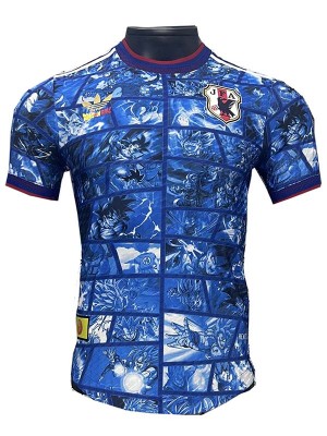 Japan special edition jersey dragon ball player soccer uniform men's blue sports football kit top shirt 2024-2025